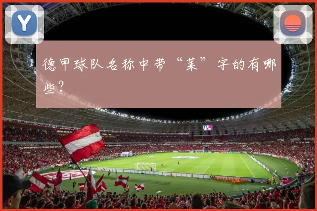 德甲球队名称中带“莱”字的有哪些？